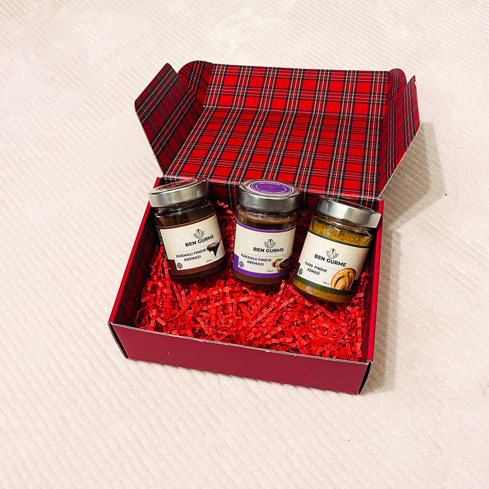 3'lü Fındık Ezmeli ve Kremalı Gurme Paket | Ben Gurme