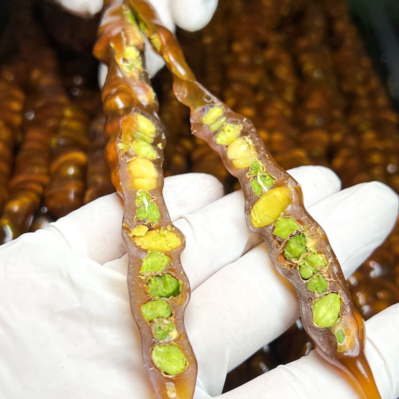 Ortadan Kesilmiş Bol Fıstıklı Antep Fıstıklı Sucuk | Ben Gurme