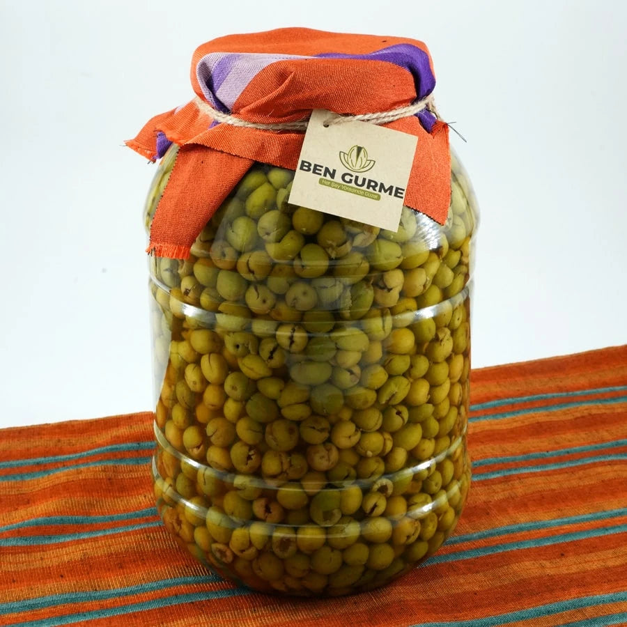 Taş Kırma Çekirdeksiz Nizip Cins Yeşil Zeytin | Ben Gurme