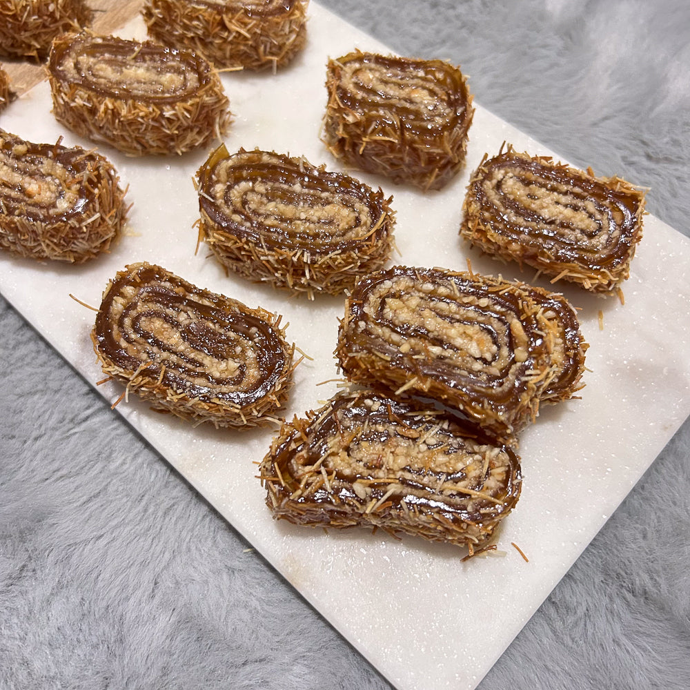 Kadayıf Kaplı Ballı Fındıklı Pestil Sarmalar | Ben Gurme