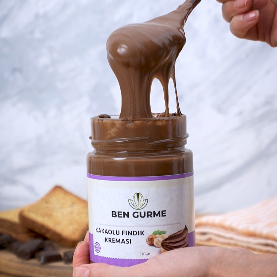 Kavanozda Kakaolu Fındık Kreması %40 Fındık | Ben Gurme