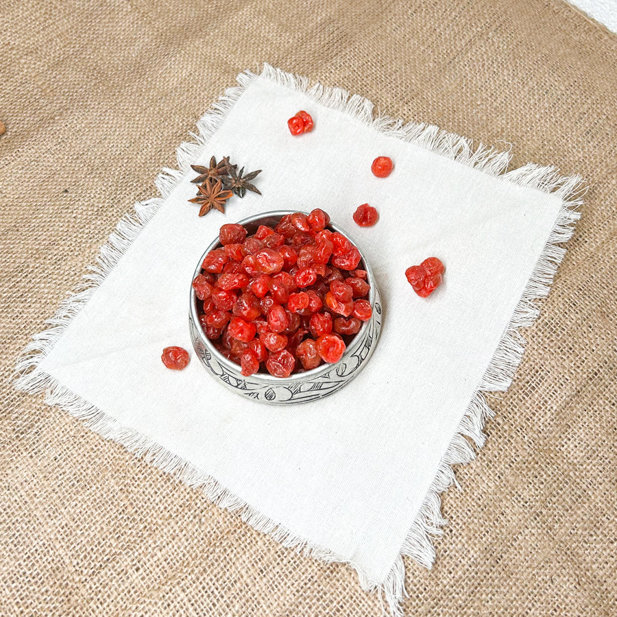 Kurutulmuş Kirazların Yakın Çekim Resmi