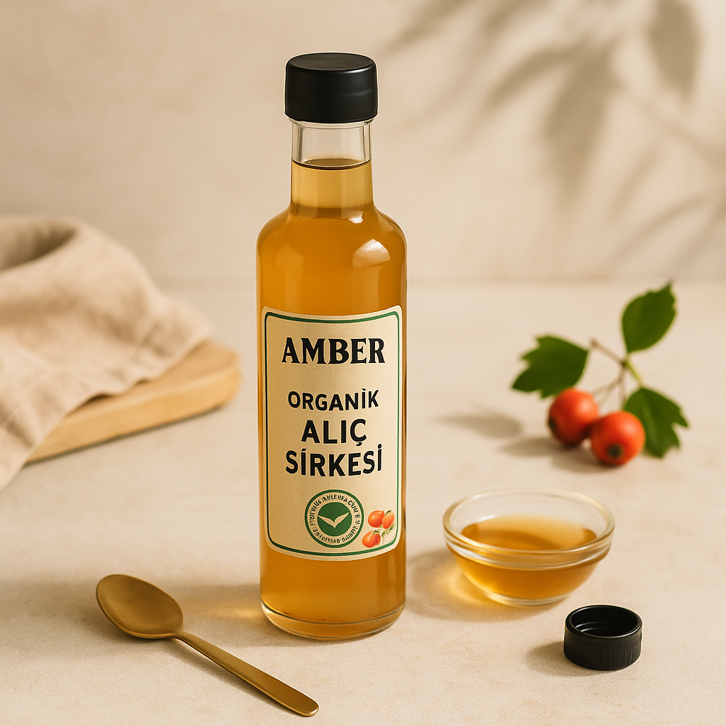 Amber Organik Alıç Sirkesi Şişesi | Ben Gurme