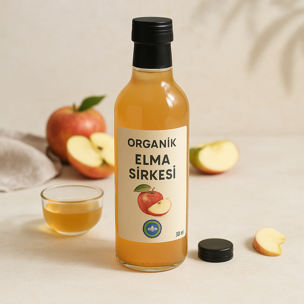 Organik Elma Sirkesi 30ml Şişede | Ben Gurme