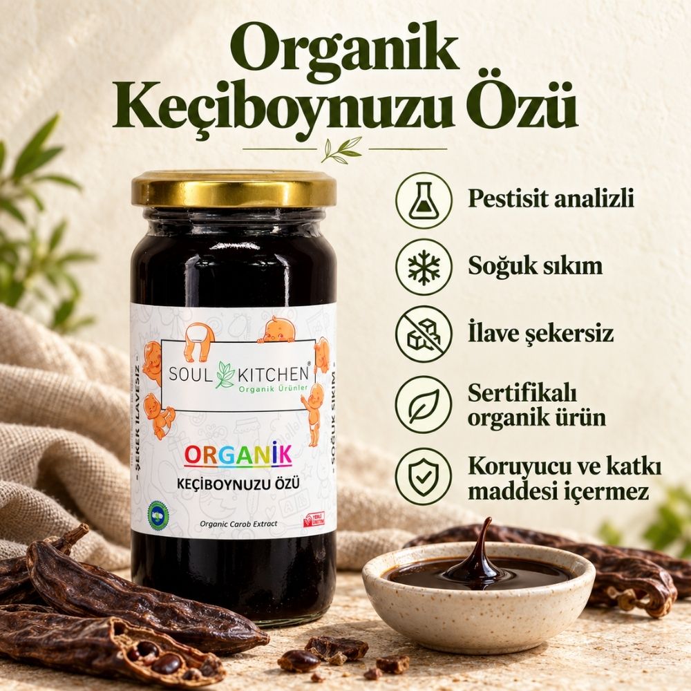 Organik Keçiboynuzu Özü 315 g – İlave Şekersiz