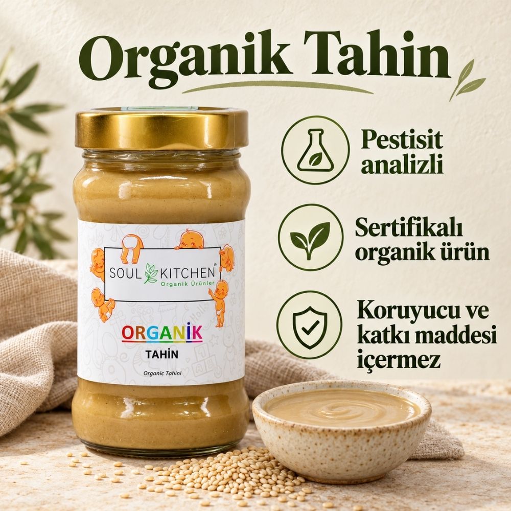 Organik Tahin 300 g – Yerli Susamdan