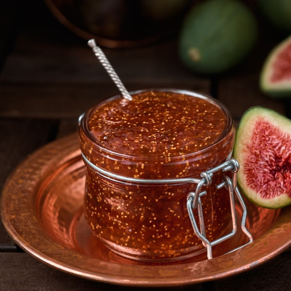 Şeker İlavesiz Kuru İncir Reçeli Kavanozda | Ben Gurme