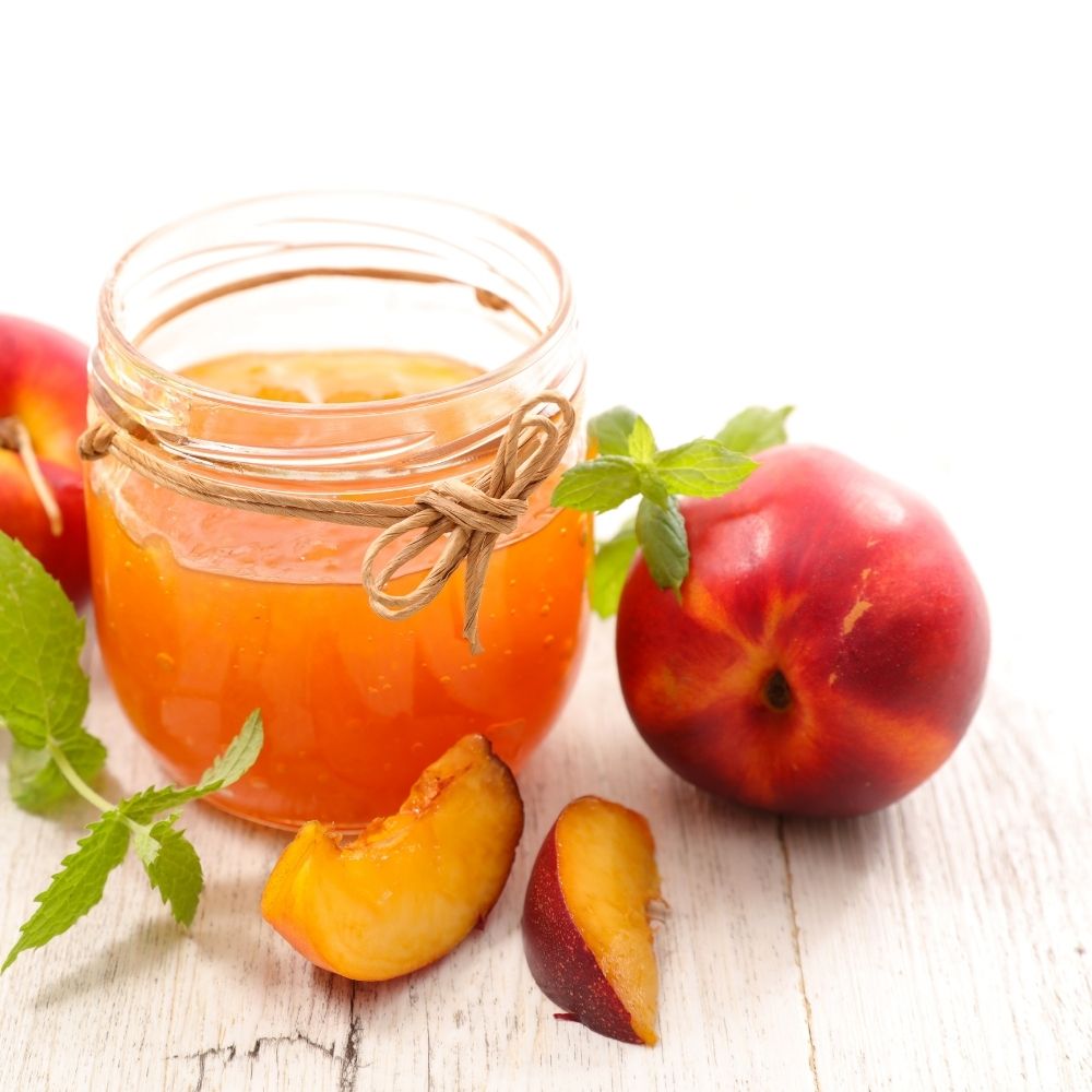 Şeker İlavesiz Şeftali Reçeli Kavanozda | Ben Gurme