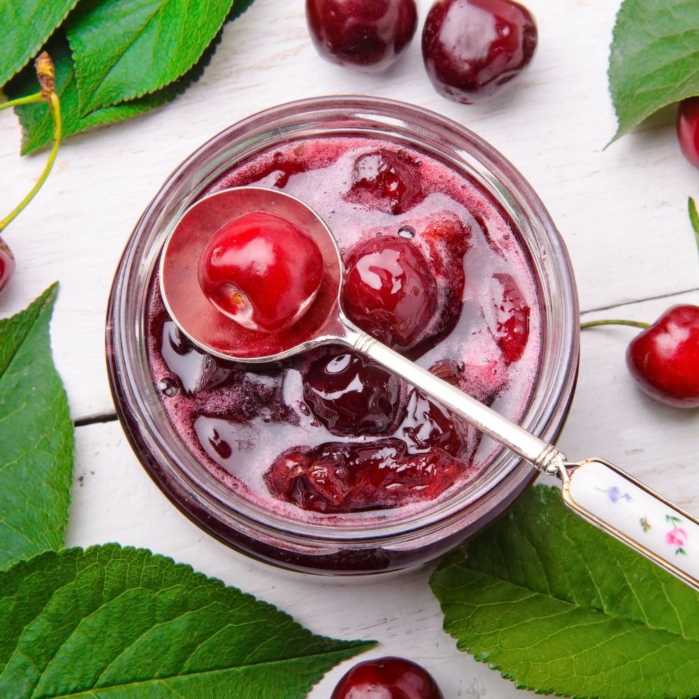 Şeker İlavesiz Vişne Reçeli Kavanozda | Ben Gurme