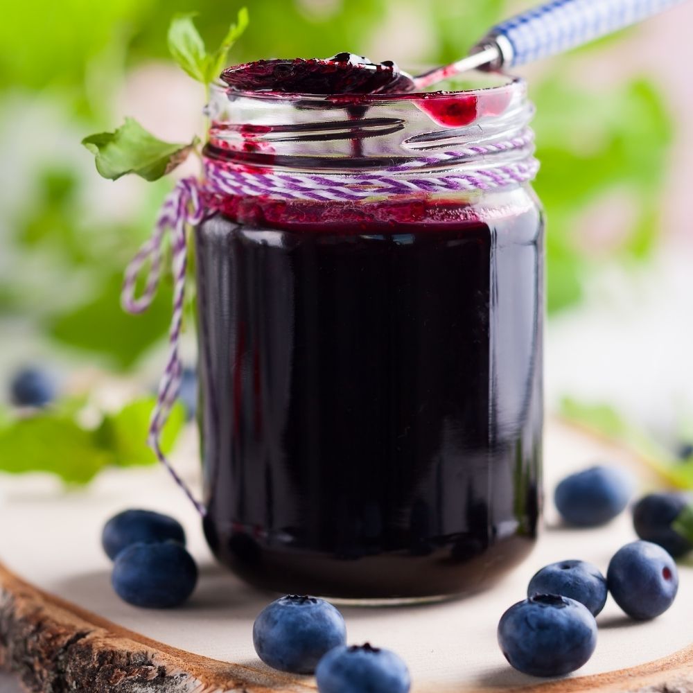 Kavanozda Şeker İlavesiz Yaban Mersini Reçeli | Ben Gurme