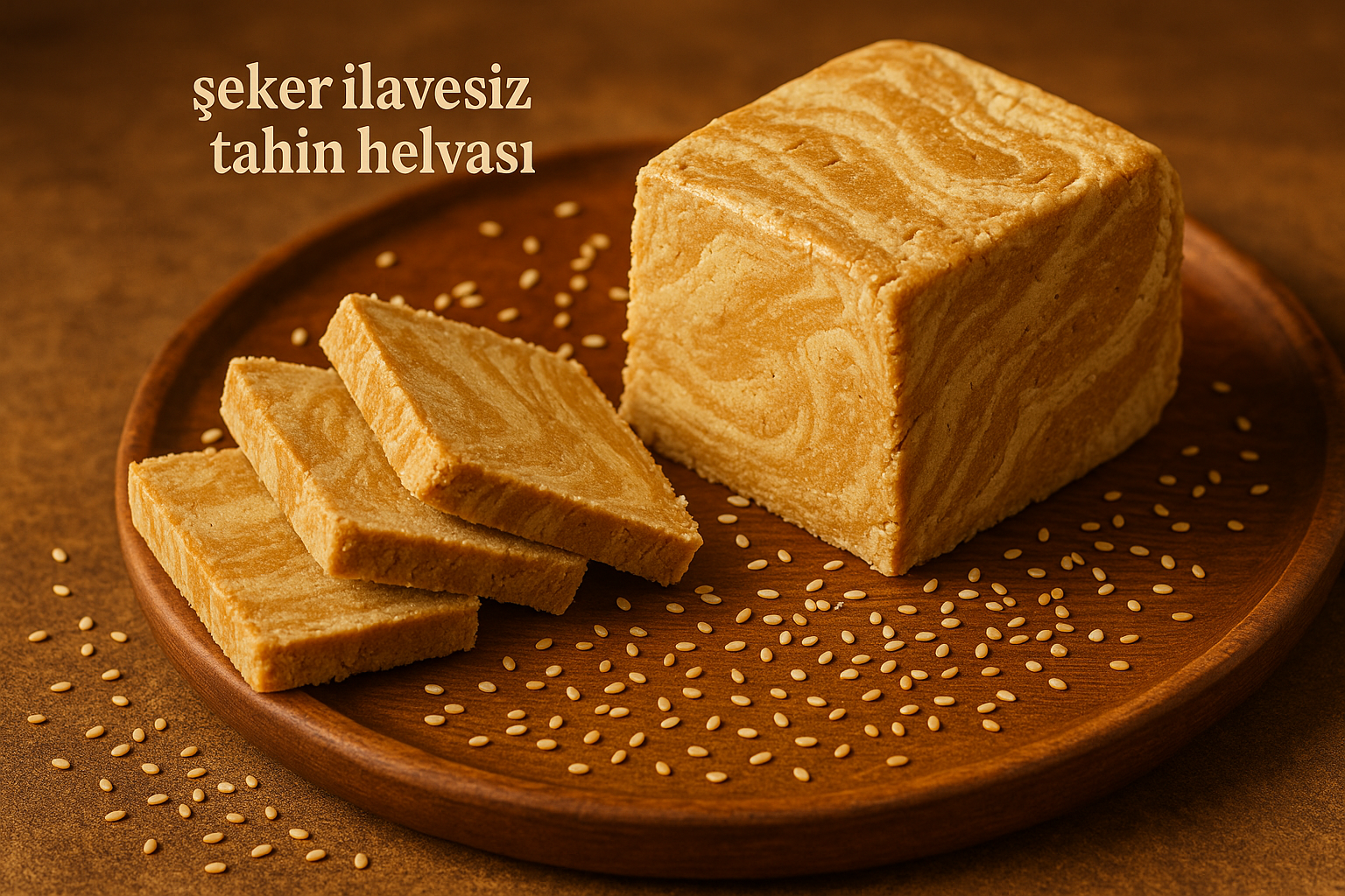 şeker ilavesiz tahin helvası