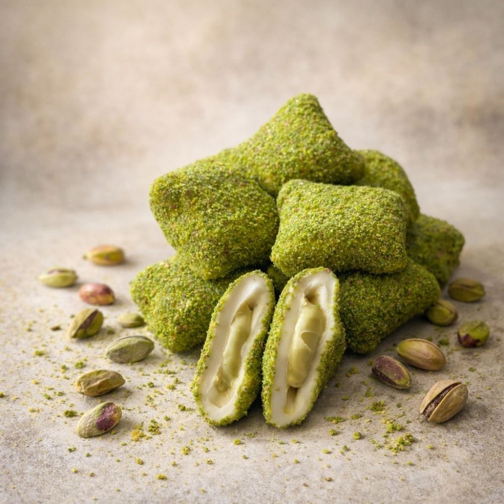 Antep Fıstığı Kremalı Bohça Lokum