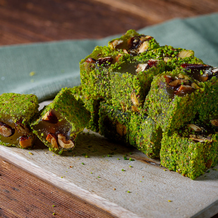 Bademli Toz Fıstıklı Çifte Kavrulmuş Lokum