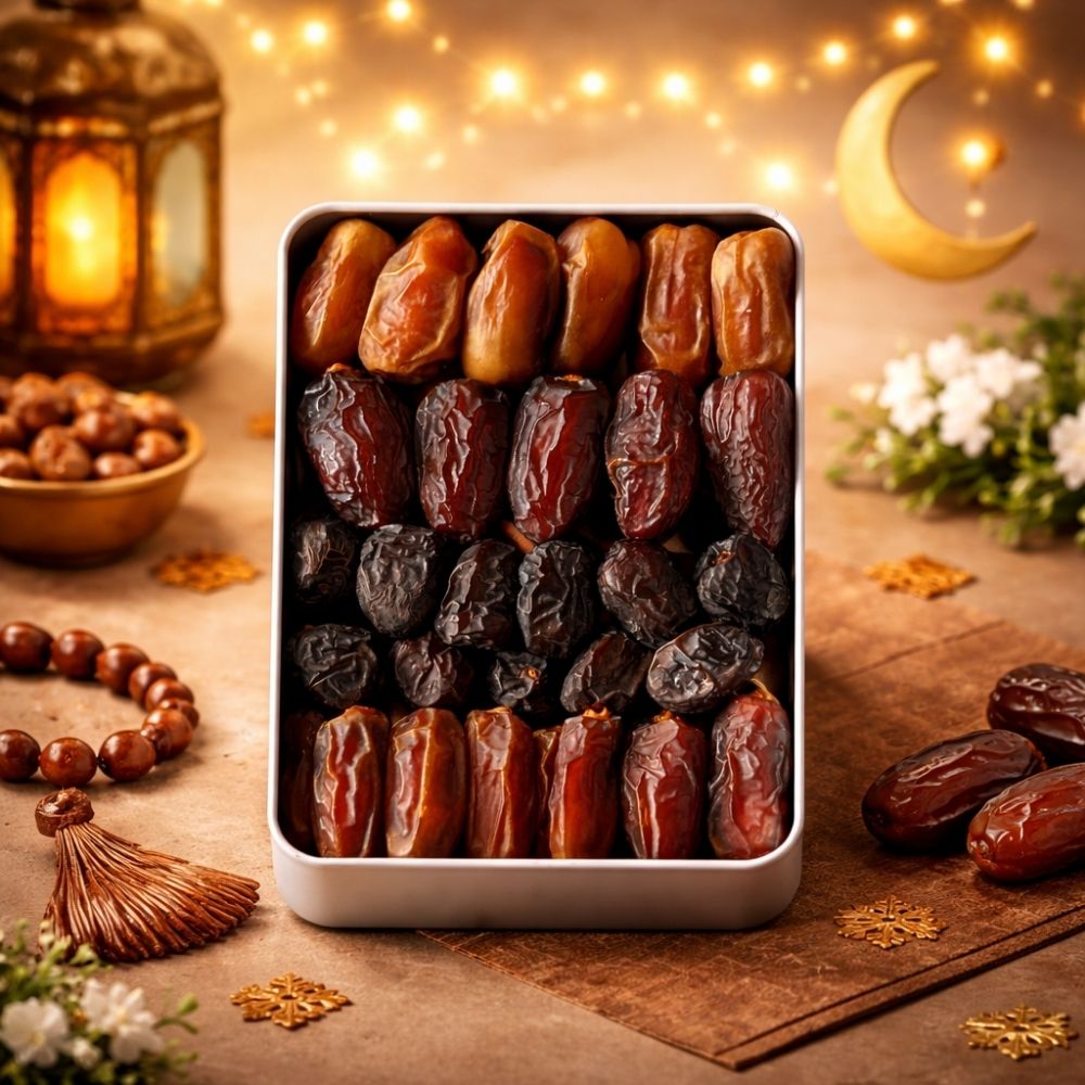 Hediyelik Metal Kutuda Karışık Hurma