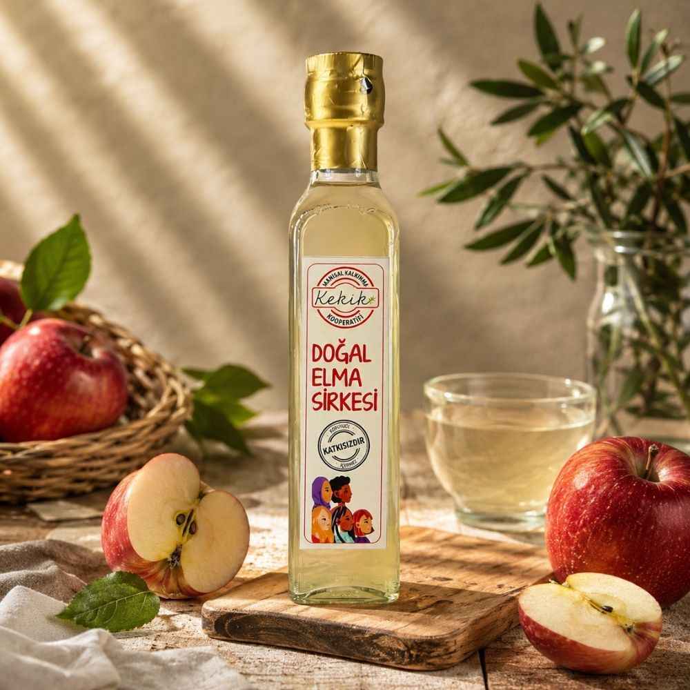 Katkısız Elma Sirkesi (Kadın Kooperatifi Ürünü)