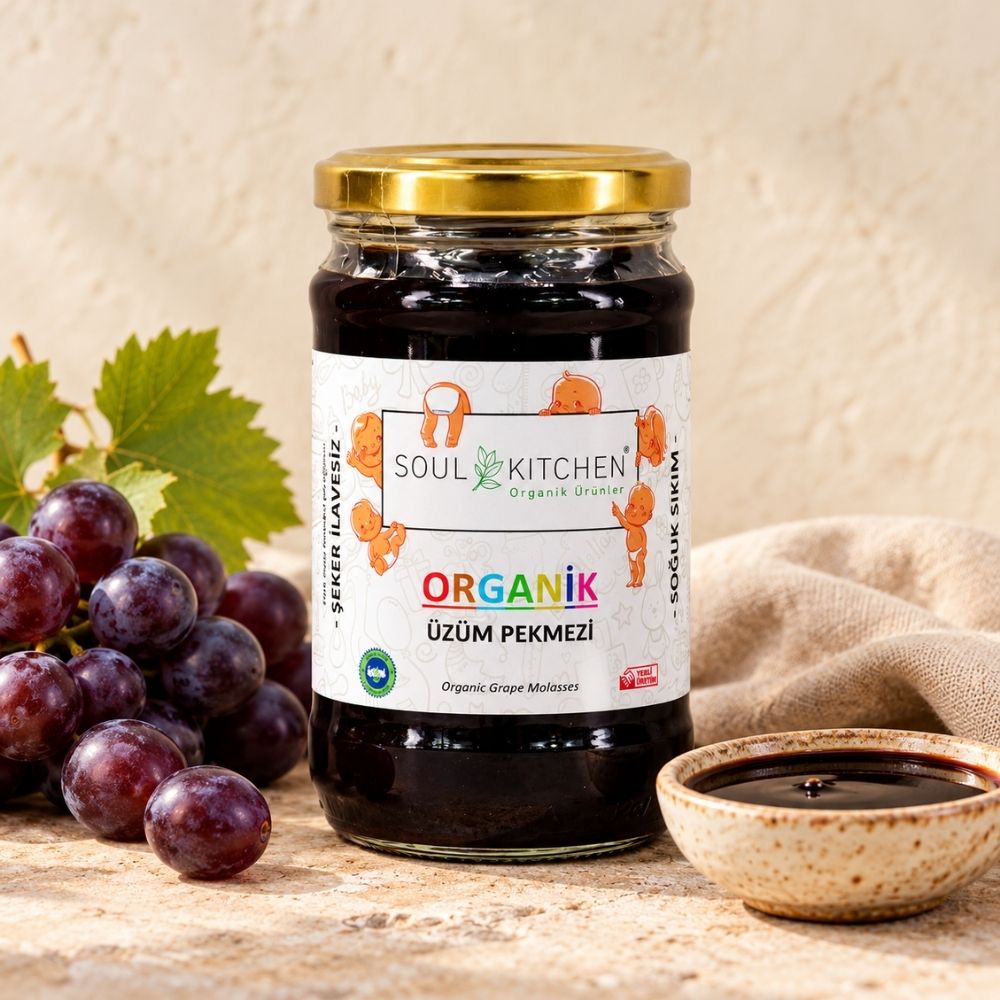 Organik Üzüm Pekmezi 380 g – İlave Şekersiz
