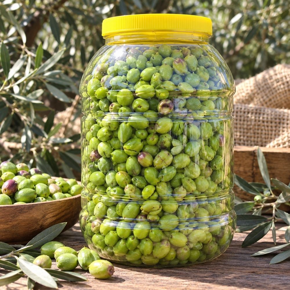 Taş Kırması Çekirdekli Yeşil Zeytin